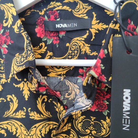 Fashion Nova Men's Button Down Top - Picture 3 of 6